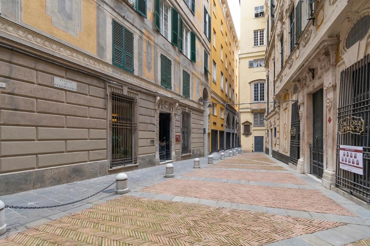 Ferienwohnung Centro Storico Caruggi 2Min Acquario Pellicceria Superior Loft Palazzo Rolli Genua Exterior foto